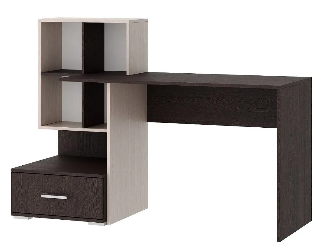 Компьютерный стол ПКС-10 Дуб Венге цаво - Дуб Белфорт Компьютерный стол ПКС-10 Дуб Венге цаво - Дуб Белфорт