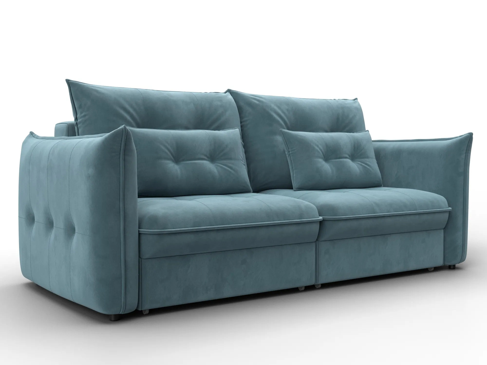 Диван прямой Лига-100 НПБ ( SEVEN 113 бирюзовый )