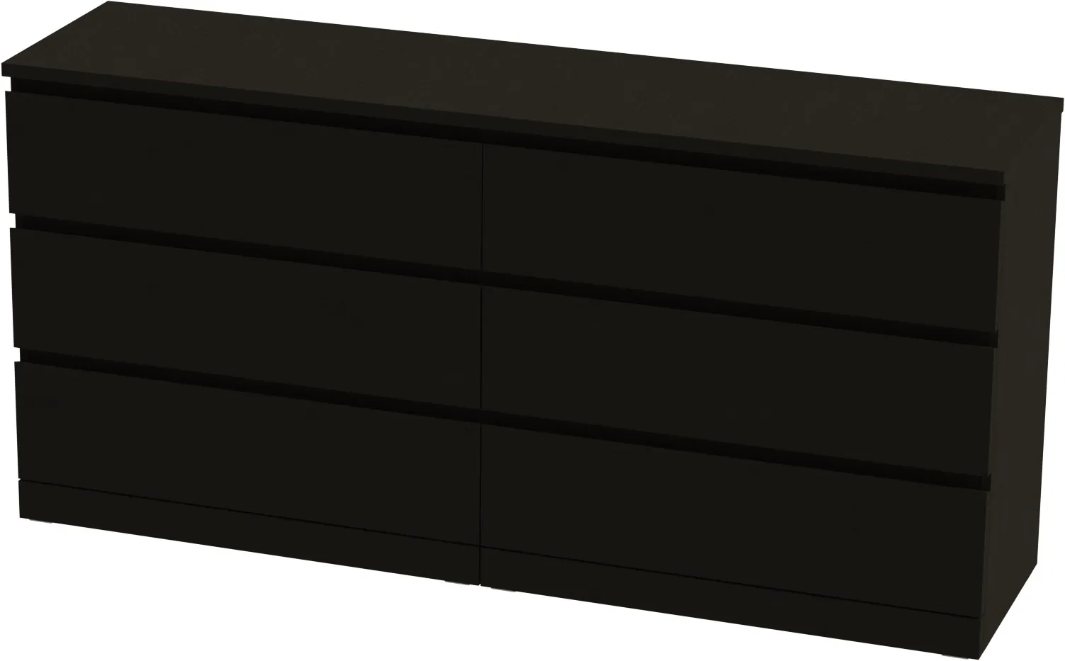 Комод Varma 6D шпон ясень черный