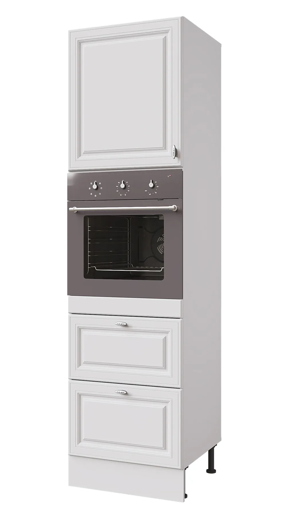 Пенал Ева 60 под духовку с двумя ящиками