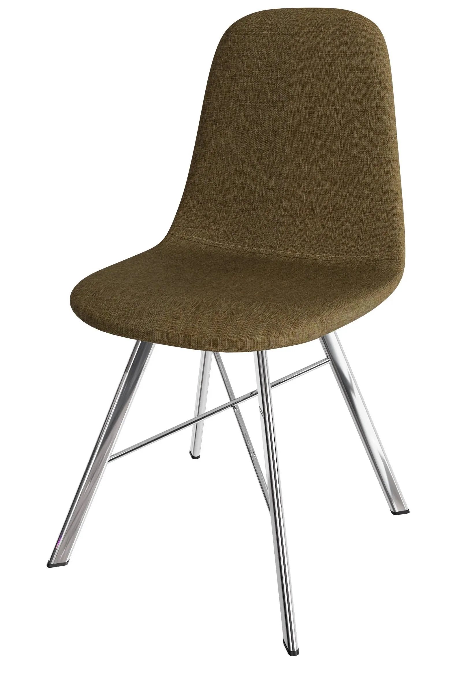 Стул Кассиопея (рогожка коричневая, ноги хром) Стул Кассиопея (рогожка коричневая, ноги хром)