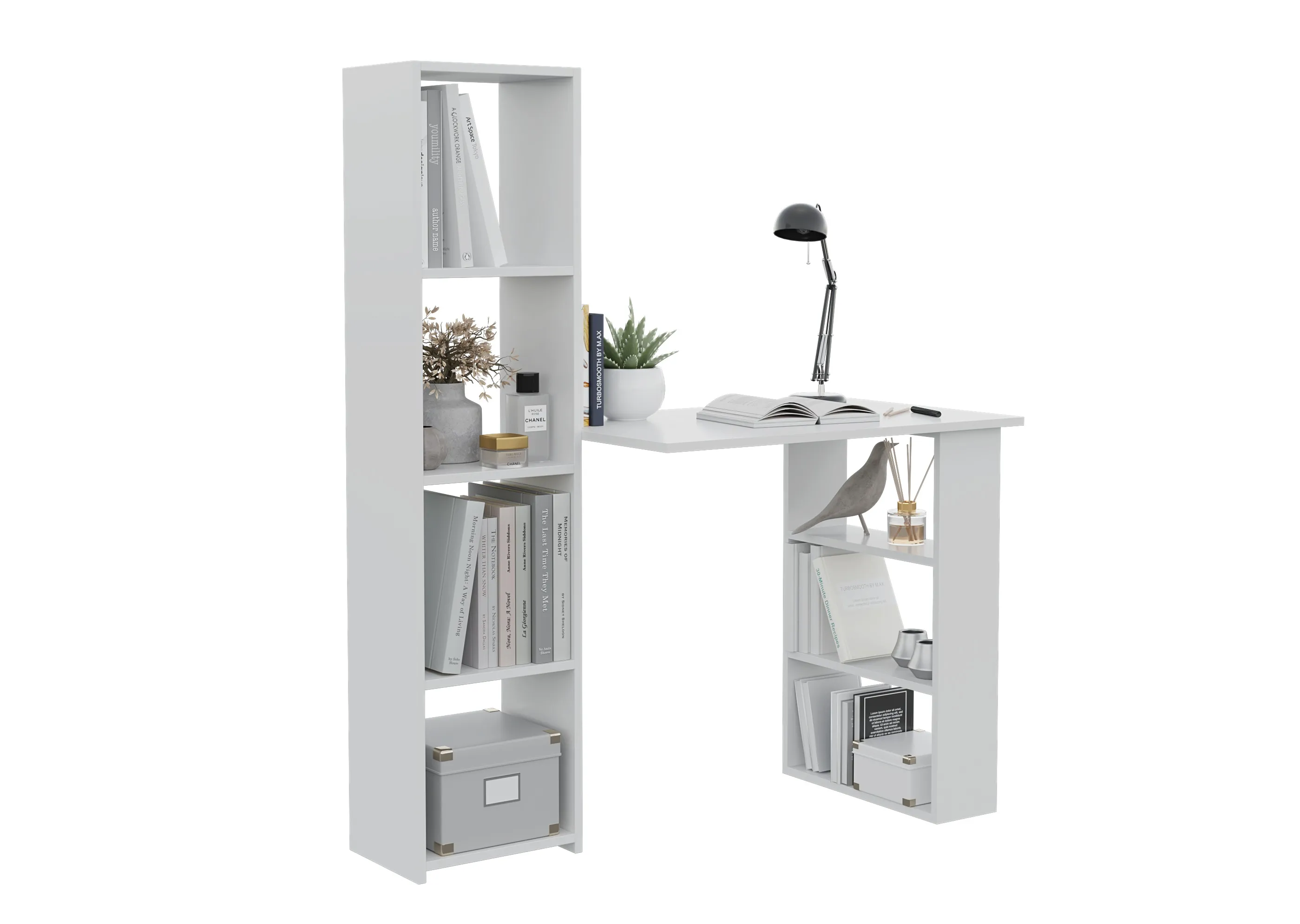 Стол компьютерный Асти-4 (белый)