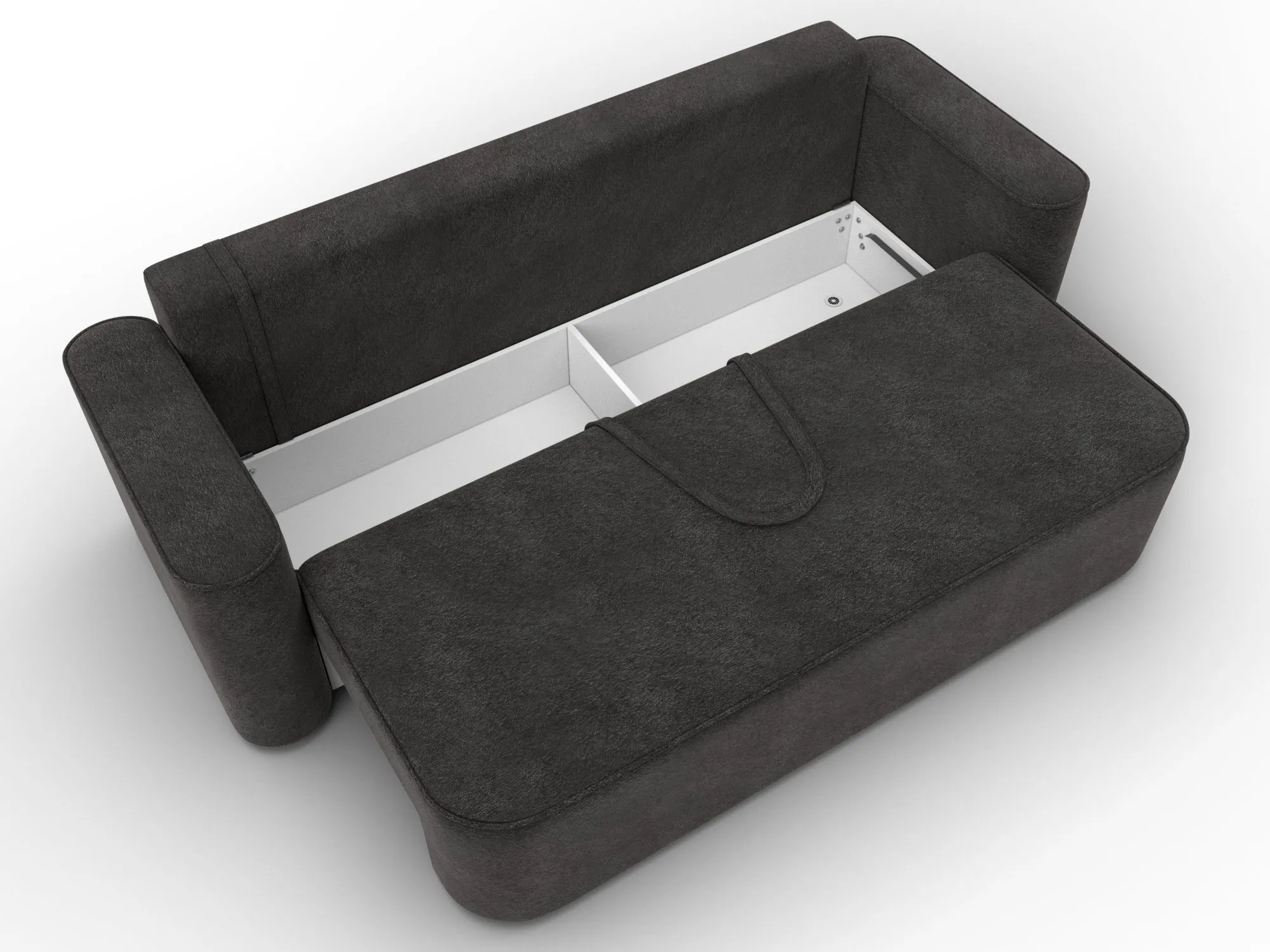 Диван прямой Лига-118 НПБ ( LAIM 10 темно-коричневый )