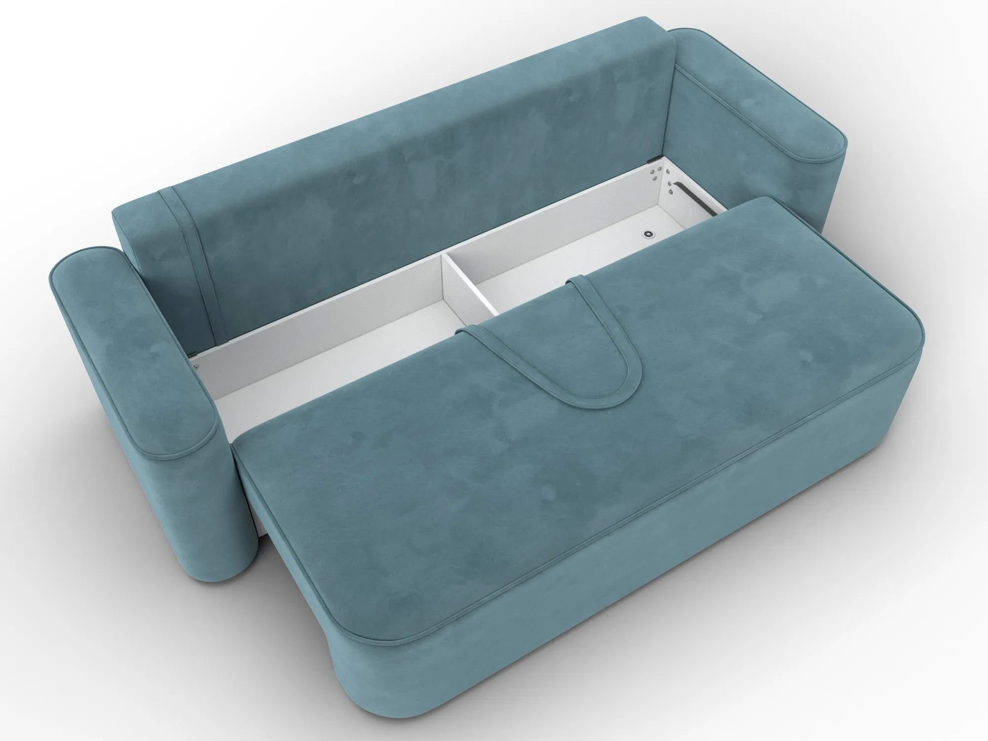 Диван прямой Лига-118 НПБ ( SEVEN 113 бирюзовый )