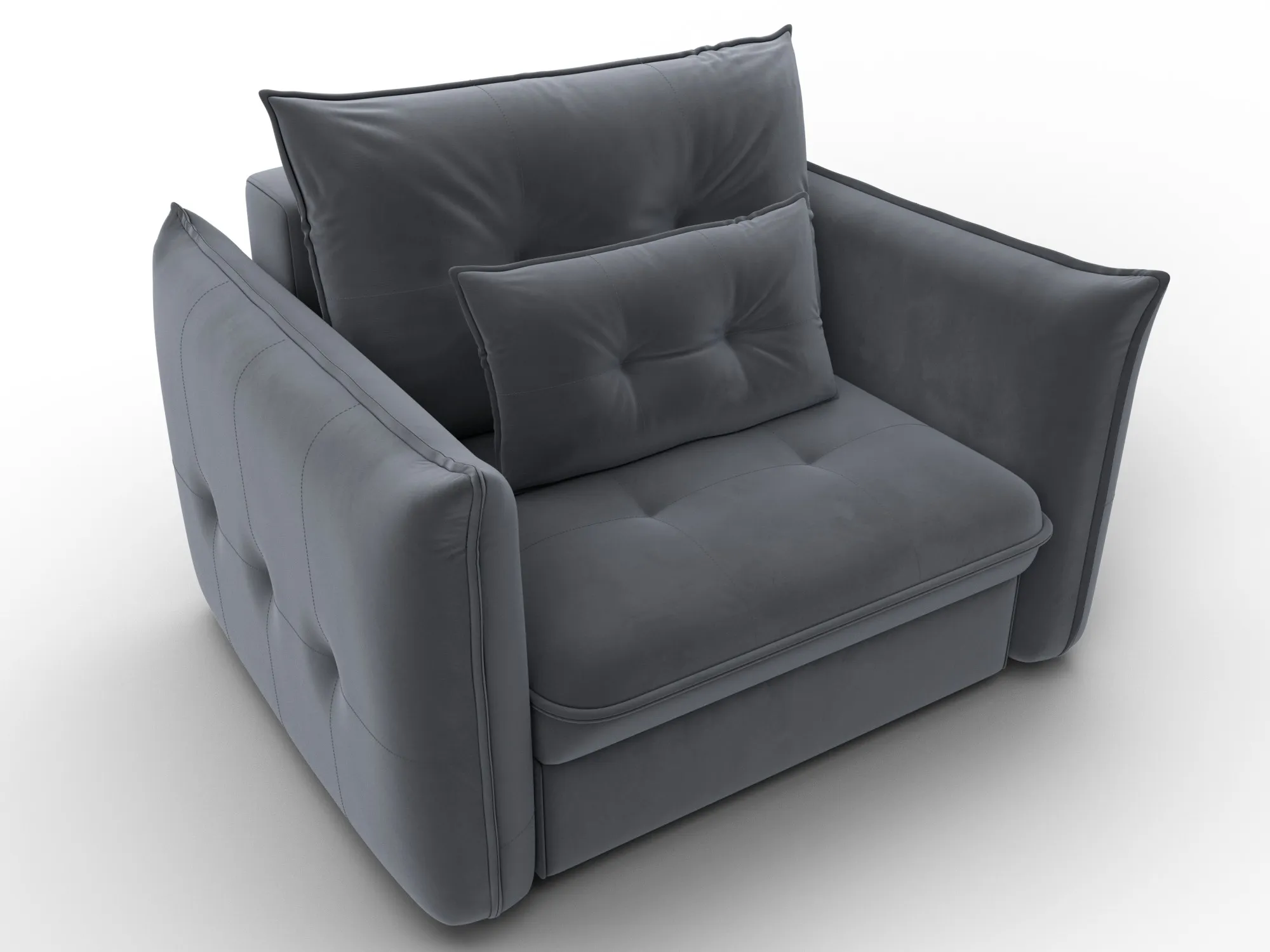 Кресло Лига-100 НПБ ( SEVEN 17 серый )