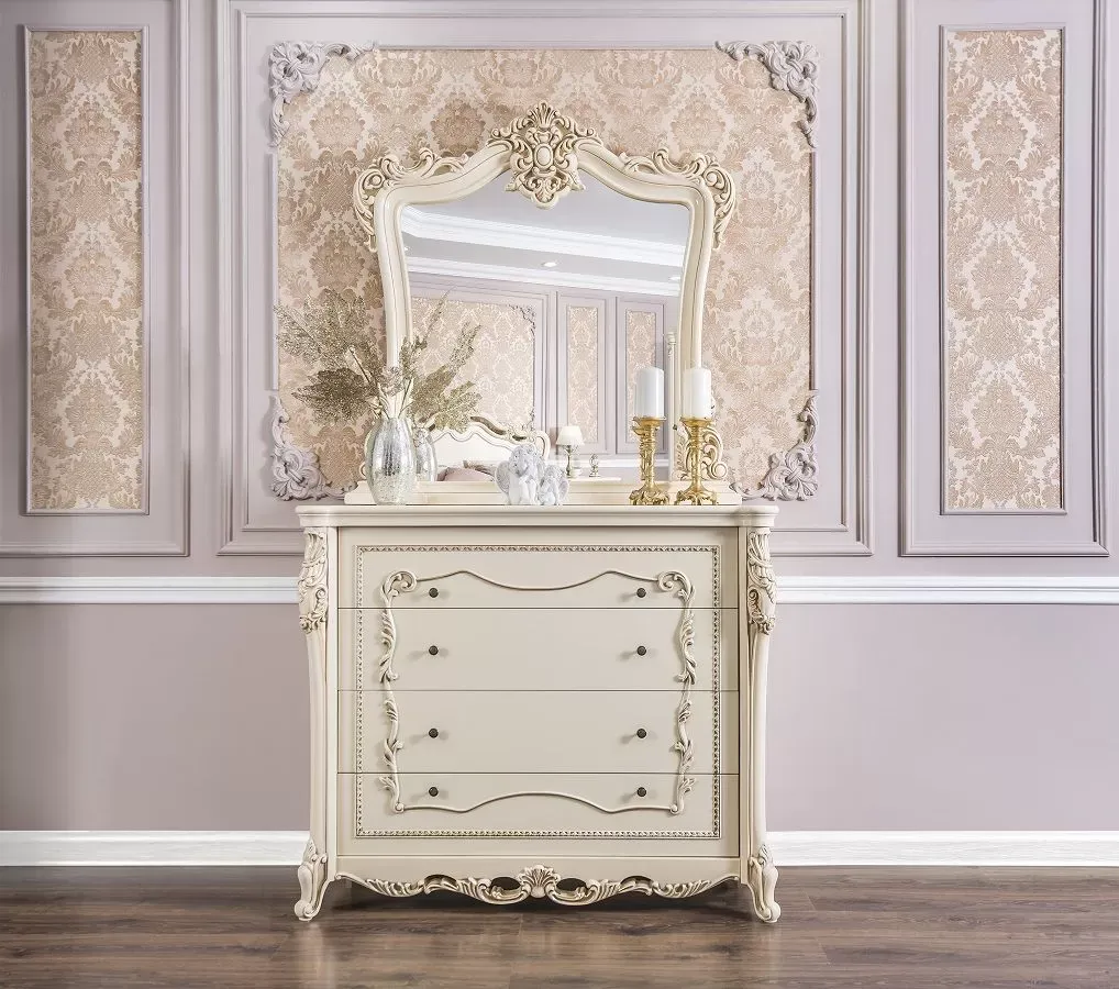 Зеркало для комода Джоконда крем глянец Зеркало для комода Джоконда крем глянец