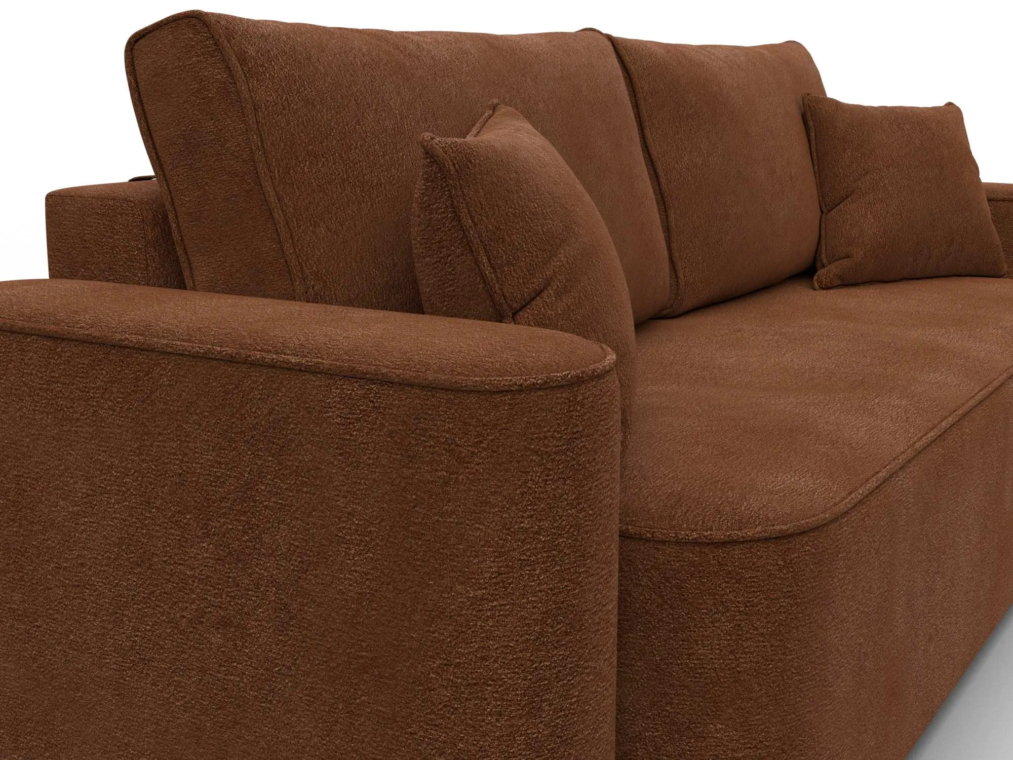 Диван прямой Лига-118 НПБ ( LAIM 14 терракотовый )