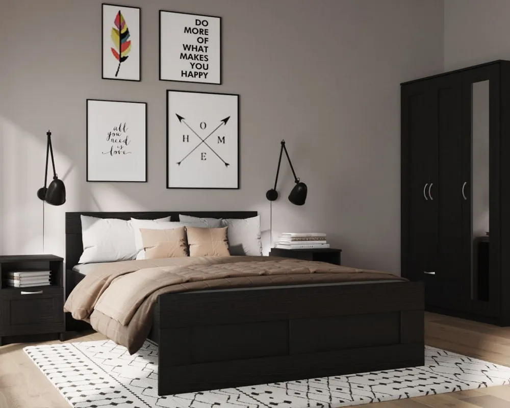 2.02.04.210.5 СИРИУС кровать двойная 180х200 Дуб Венге RU