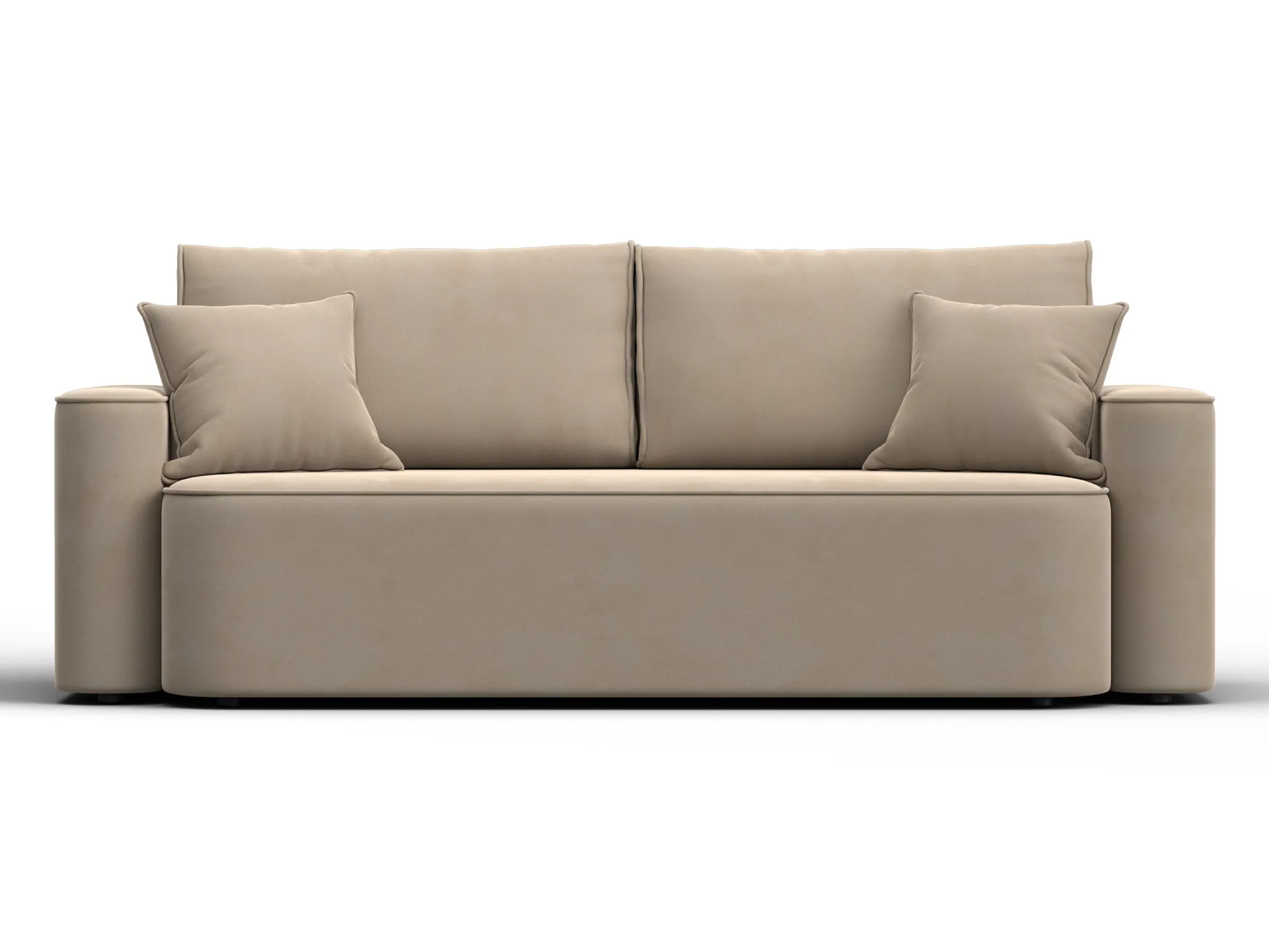 Диван прямой Лига-118 НПБ ( SEVEN 729 бежевый )