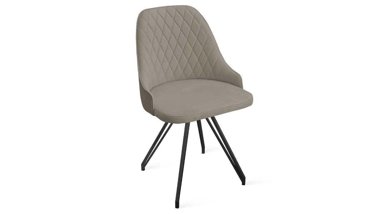 Стул Гранд К4 Черный муар Велюр Confetti Smoke