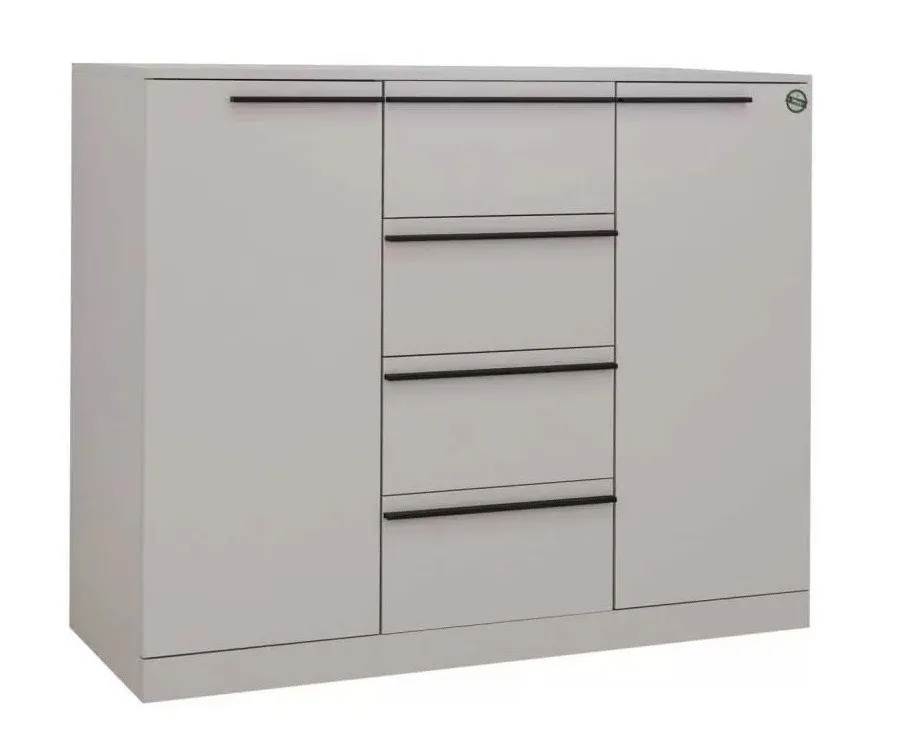 Комод Николь 8 Кашемир/Ручки-черные матовые Комод Николь 8 Кашемир/Ручки-черные матовые