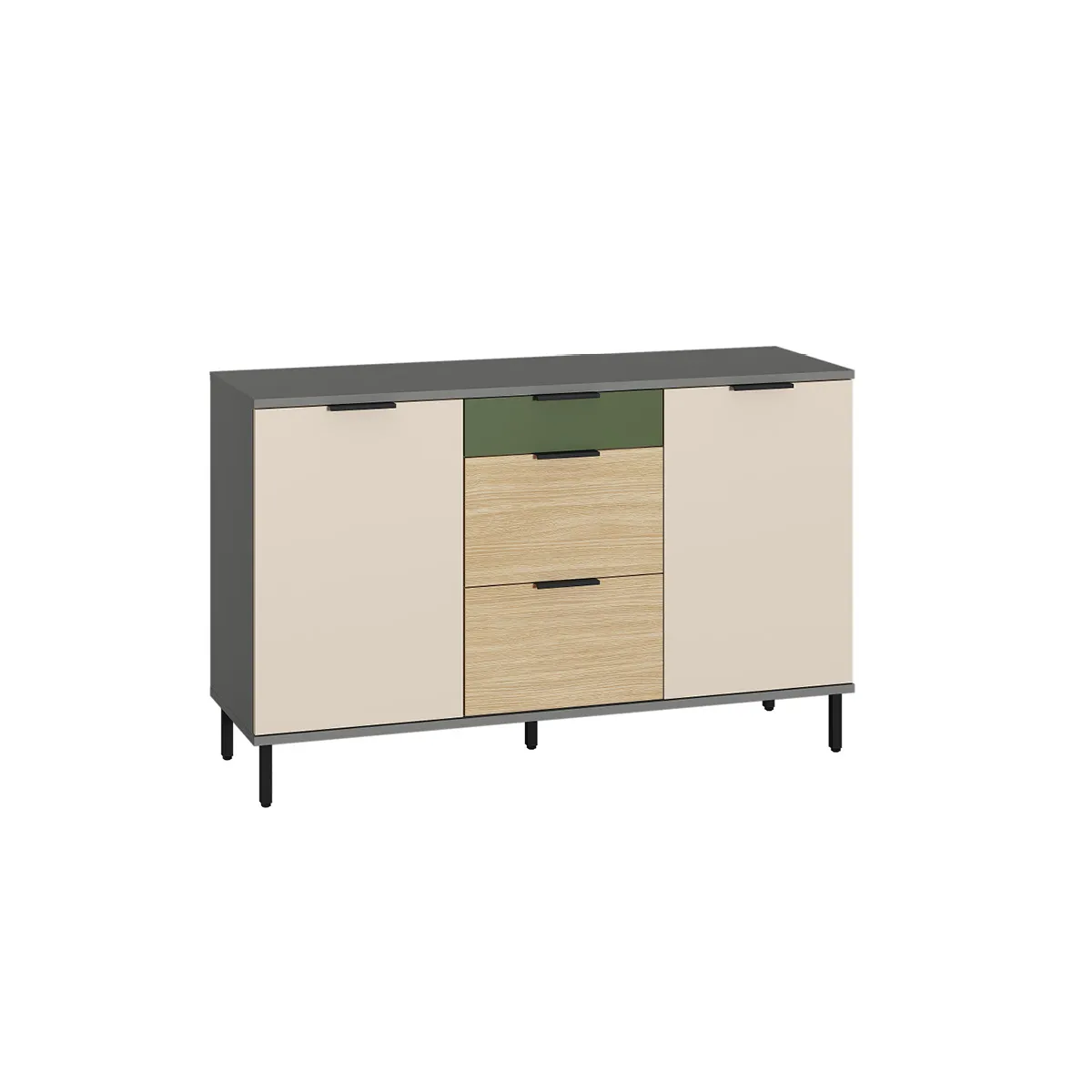 Комод Марвэл 16.234.02 Темно - серый Комод Марвэл 16.234.02 Темно - серый