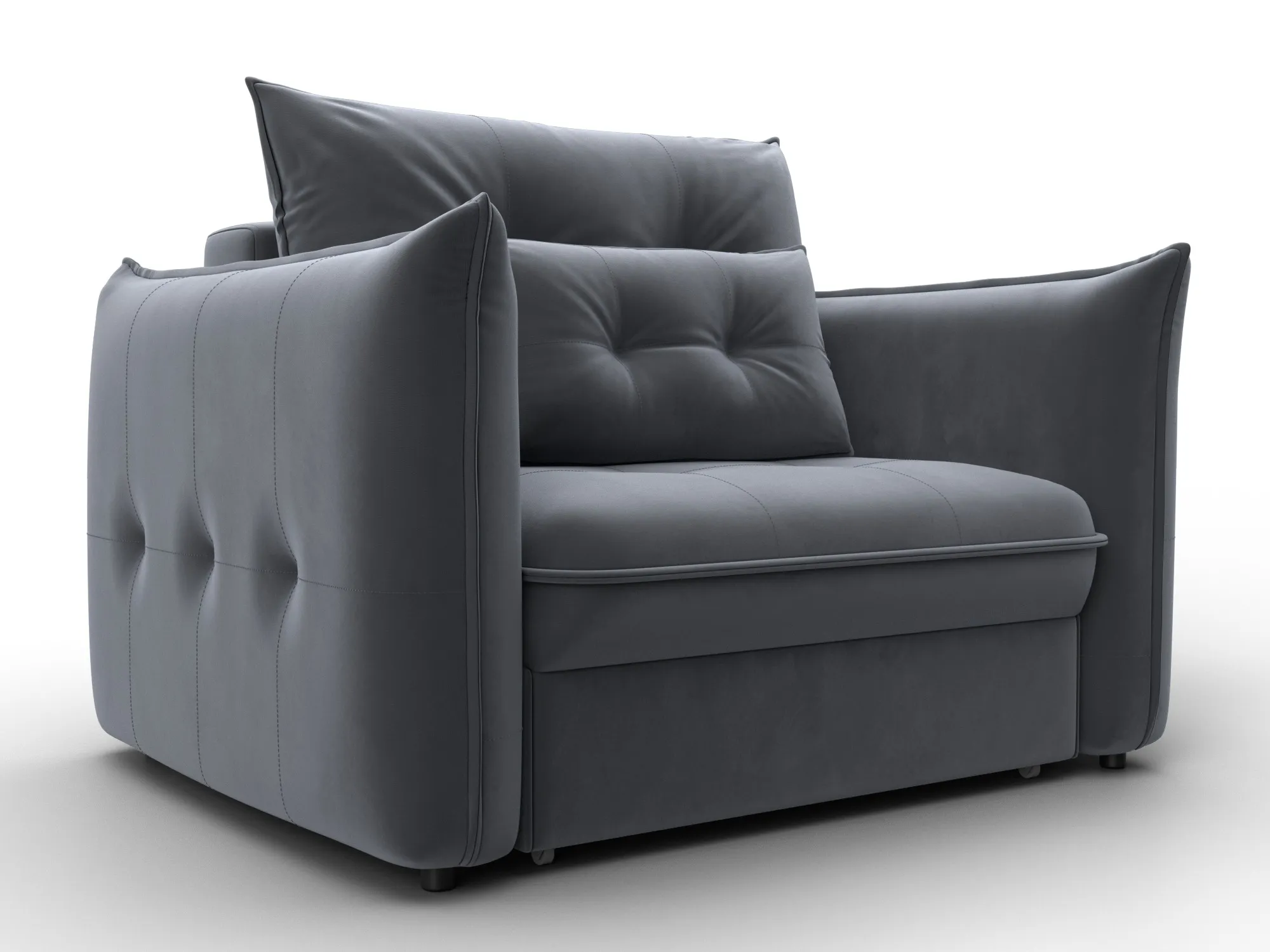 Кресло Лига-100 НПБ ( SEVEN 17 серый )