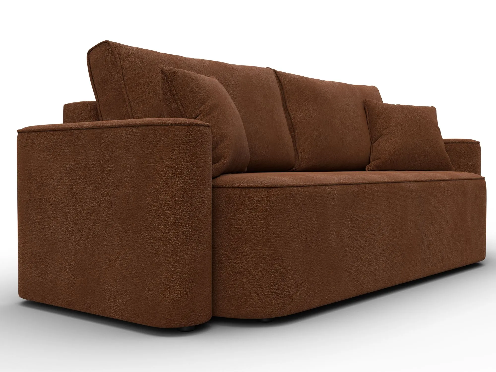 Диван прямой Лига-118 НПБ ( LAIM 14 терракотовый )