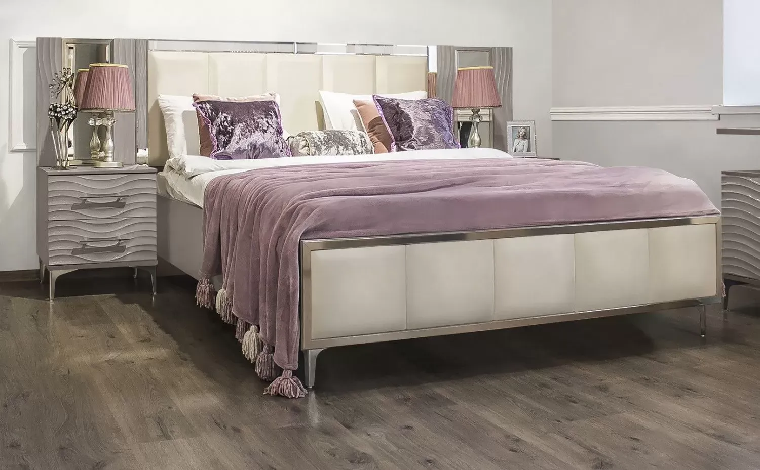 Кровать Гравита 180x200 см серый камень глянец Кровать Гравита 180x200 см серый камень глянец