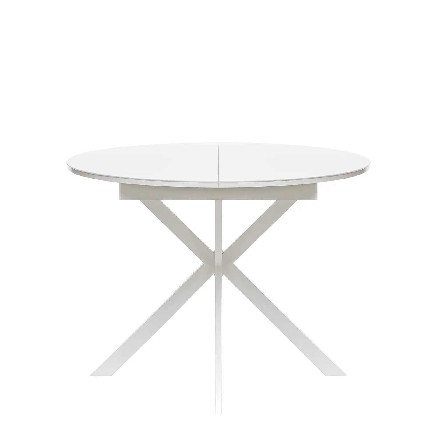 Стол раздвижной Leset Капри со стеклом (Белый)