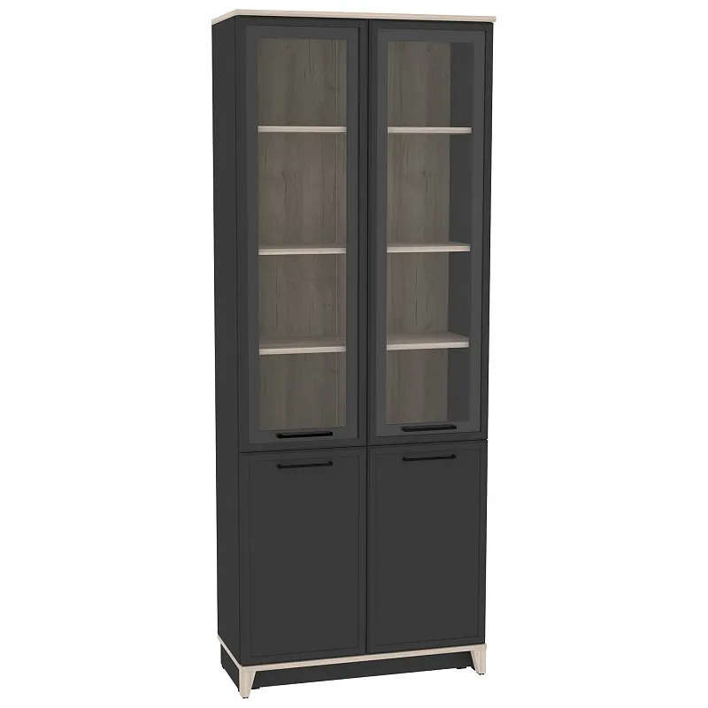 Шкаф для книг AURELIO 8 Антрацит