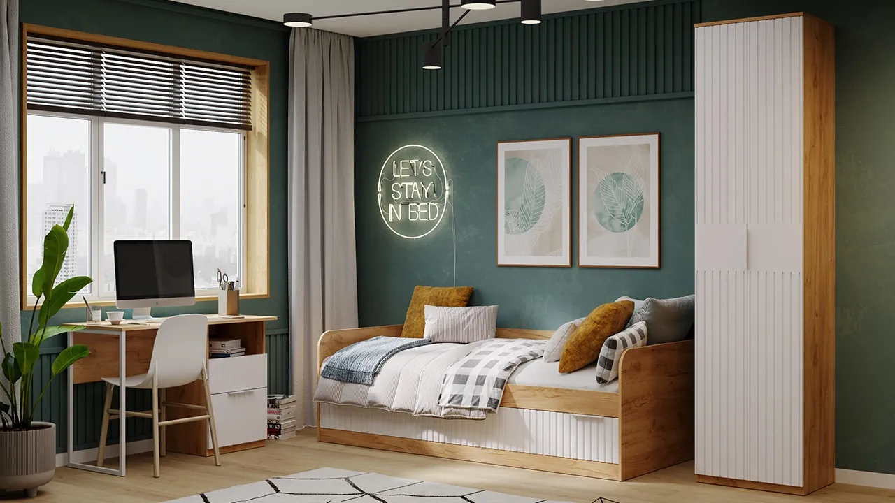 Набор детской мебели Хилтон стандартный  Белый матовый