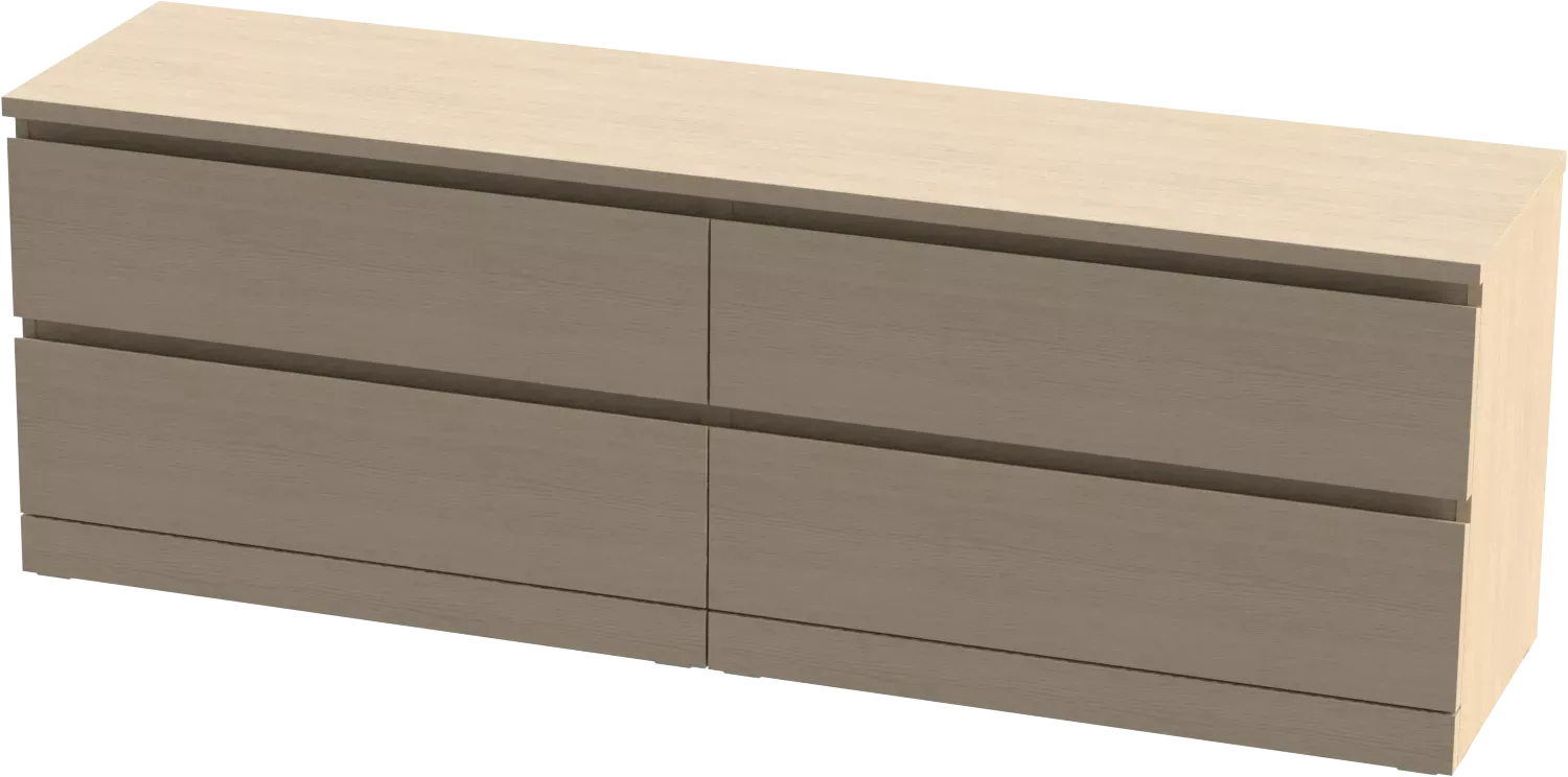 Комод Варма 4Д  дуб беленый Комод Варма 4Д  дуб беленый