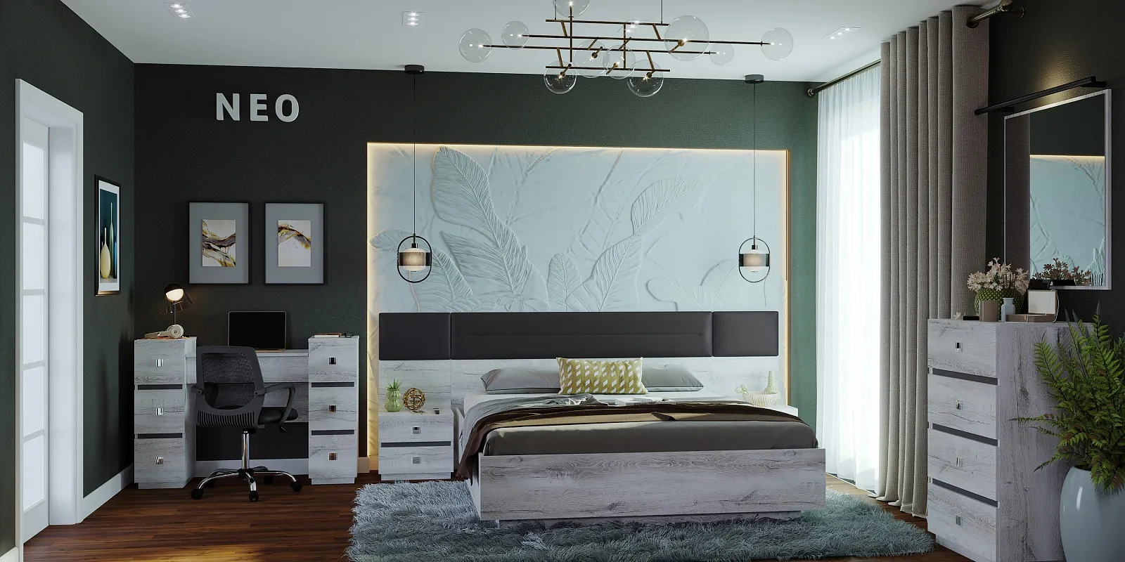 Спальня NEO 5 Дуб шавиниган