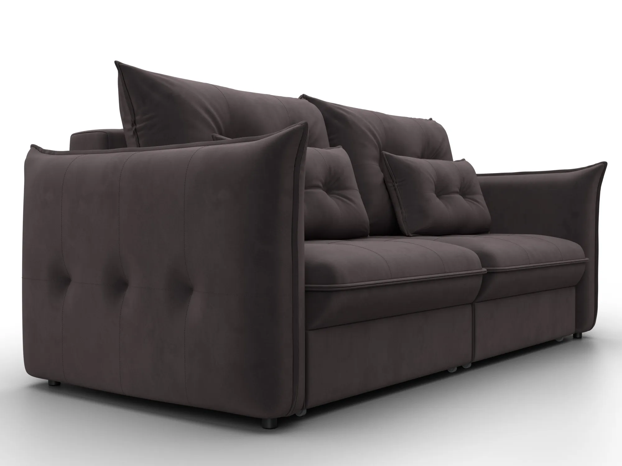 Диван прямой Лига-100 НПБ ( SEVEN 727 коричневый )