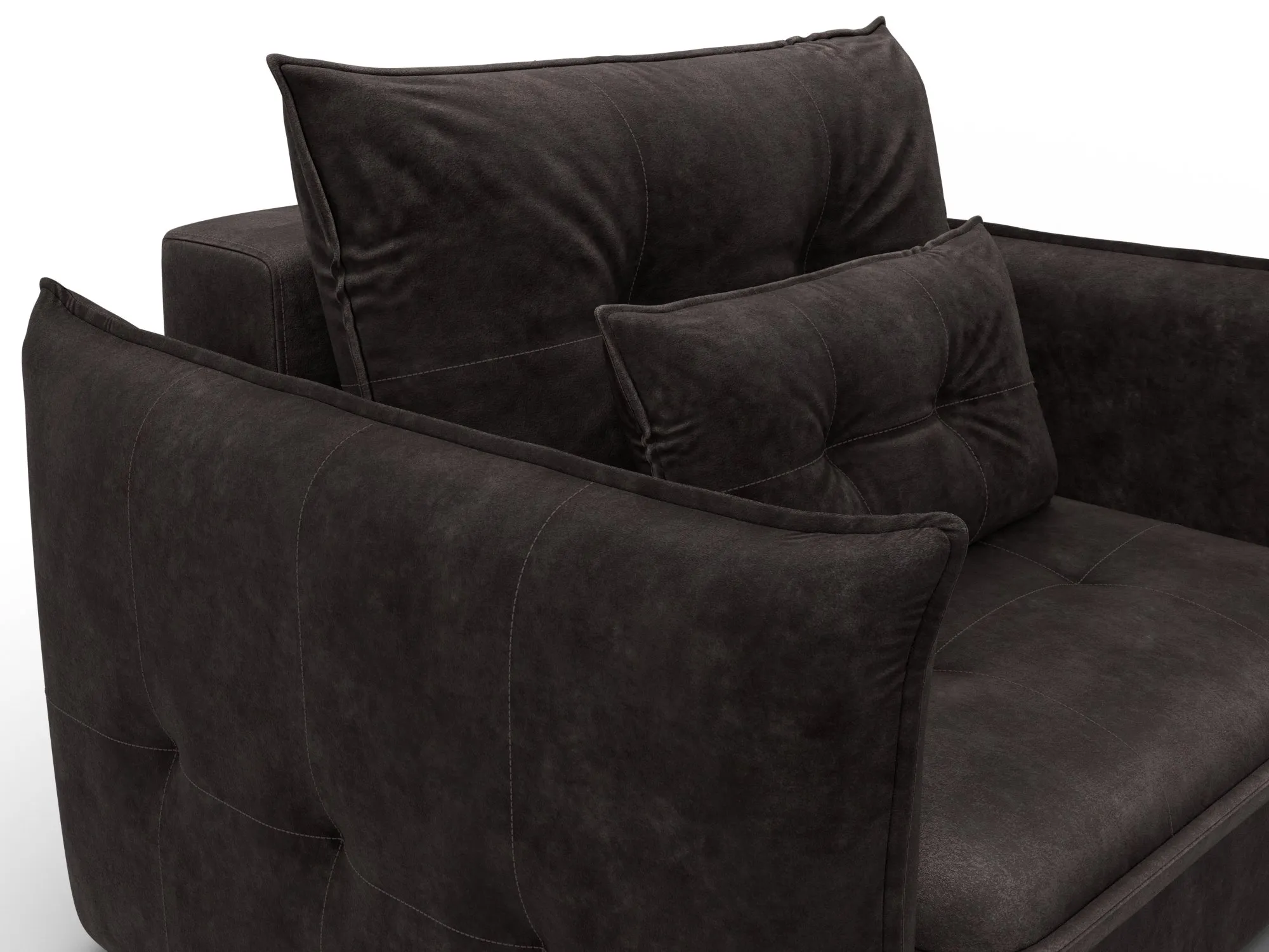 Кресло Лига-100 НПБ ( BRUT 17 коричневый )