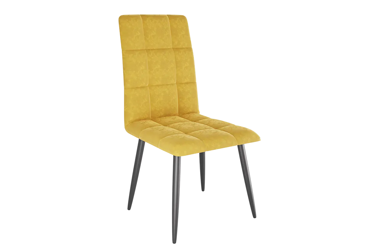 Стул Турин 2 горчица (велюр)/черный