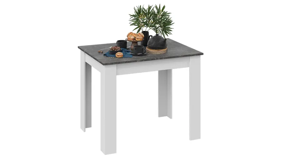 Стол обеденный Промо тип 1 Белый, Ателье темный