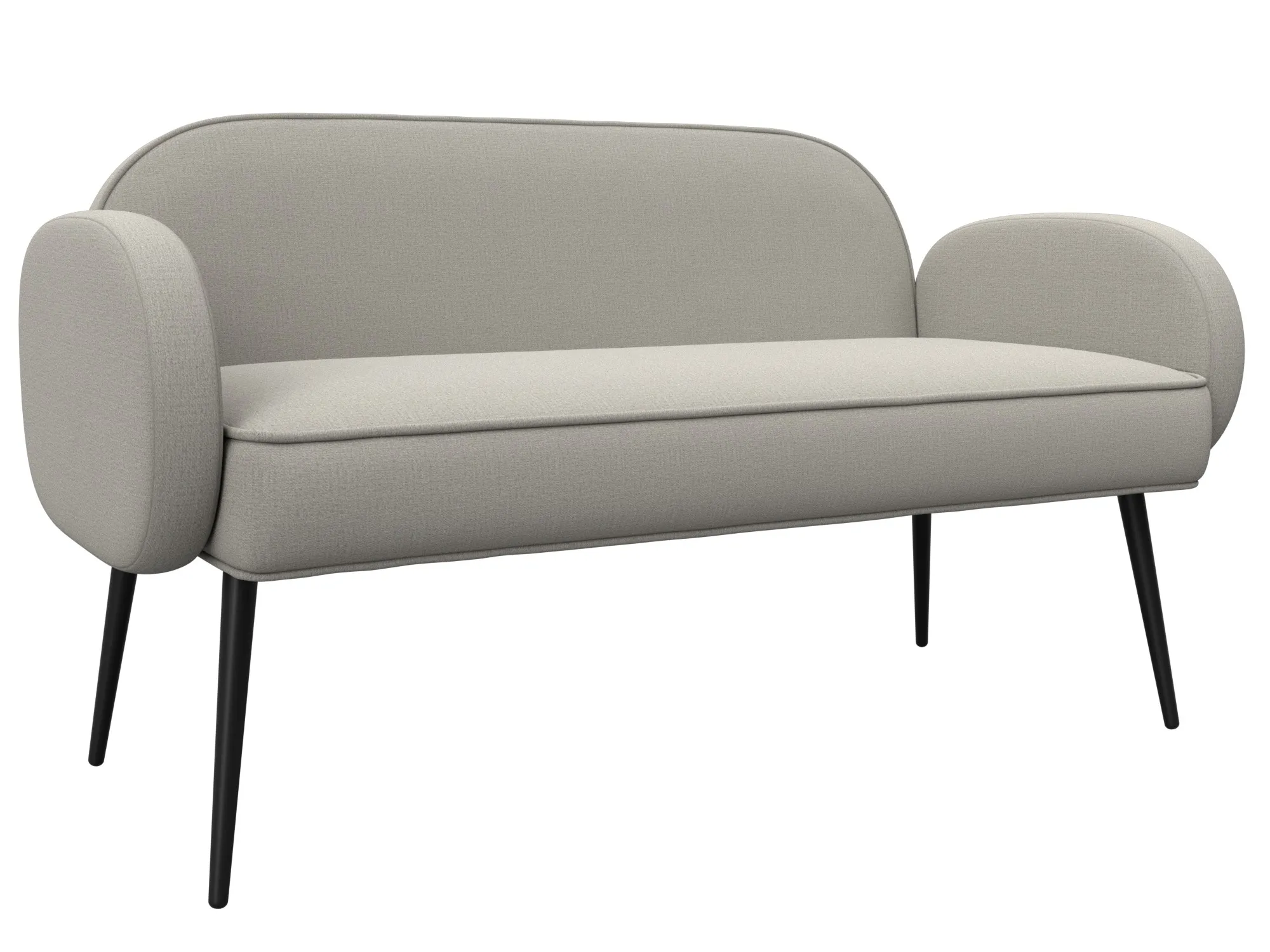 Диван прямой Лига-086 ( Амур 02 бежевый )