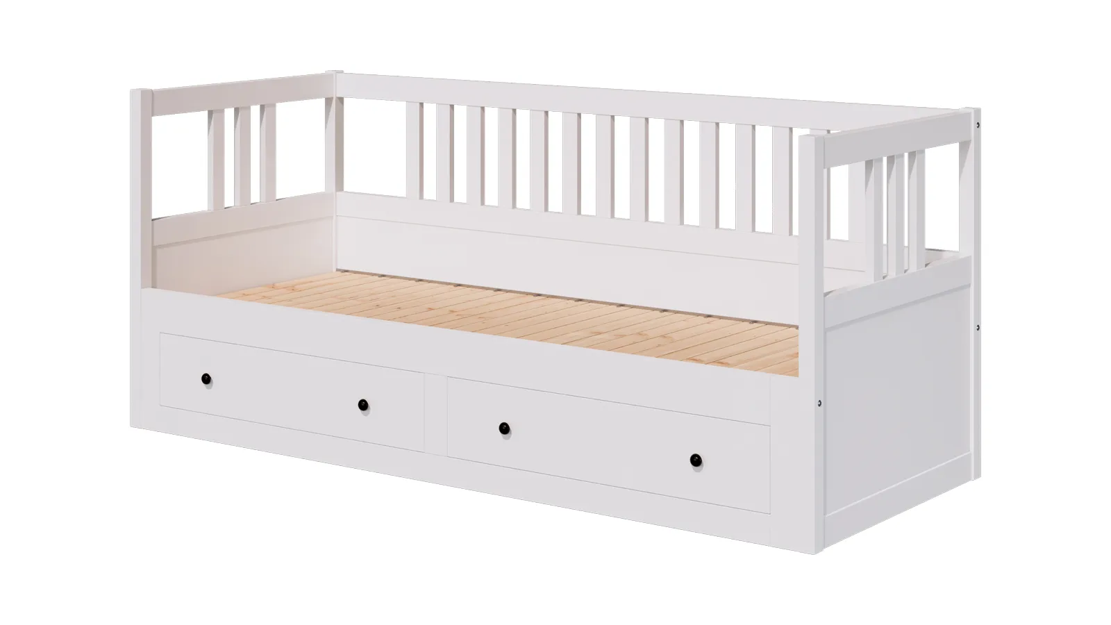 Кровать-кушетка из массива КЫМОР 80*200 белый