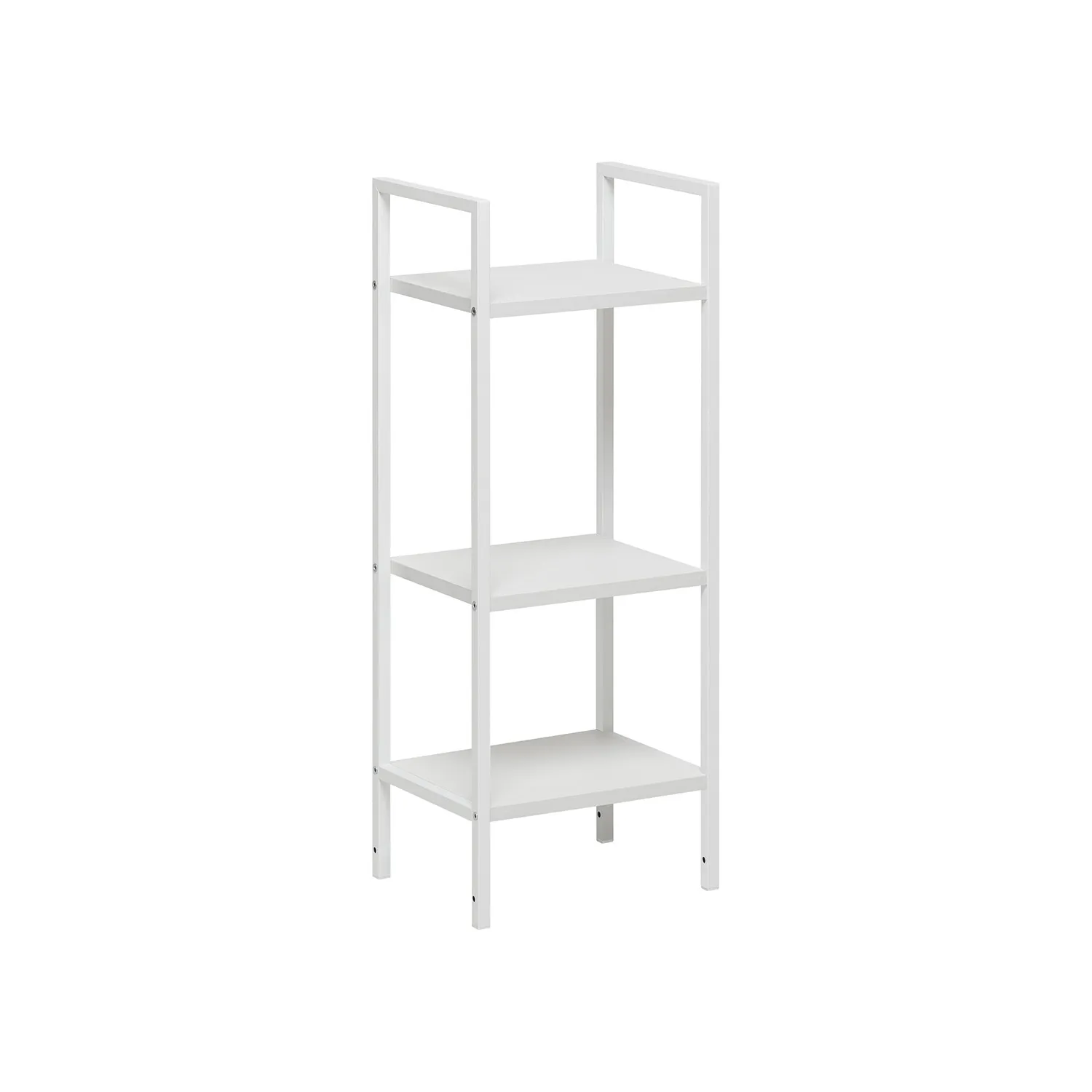 Стеллаж Leset Стилвуд 13 узкий, 3 полки (Белый/Белый)