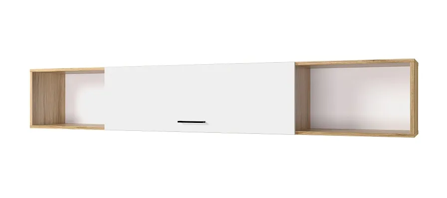 Полка навесная Ненси 2032 (дуб золотой/белый)