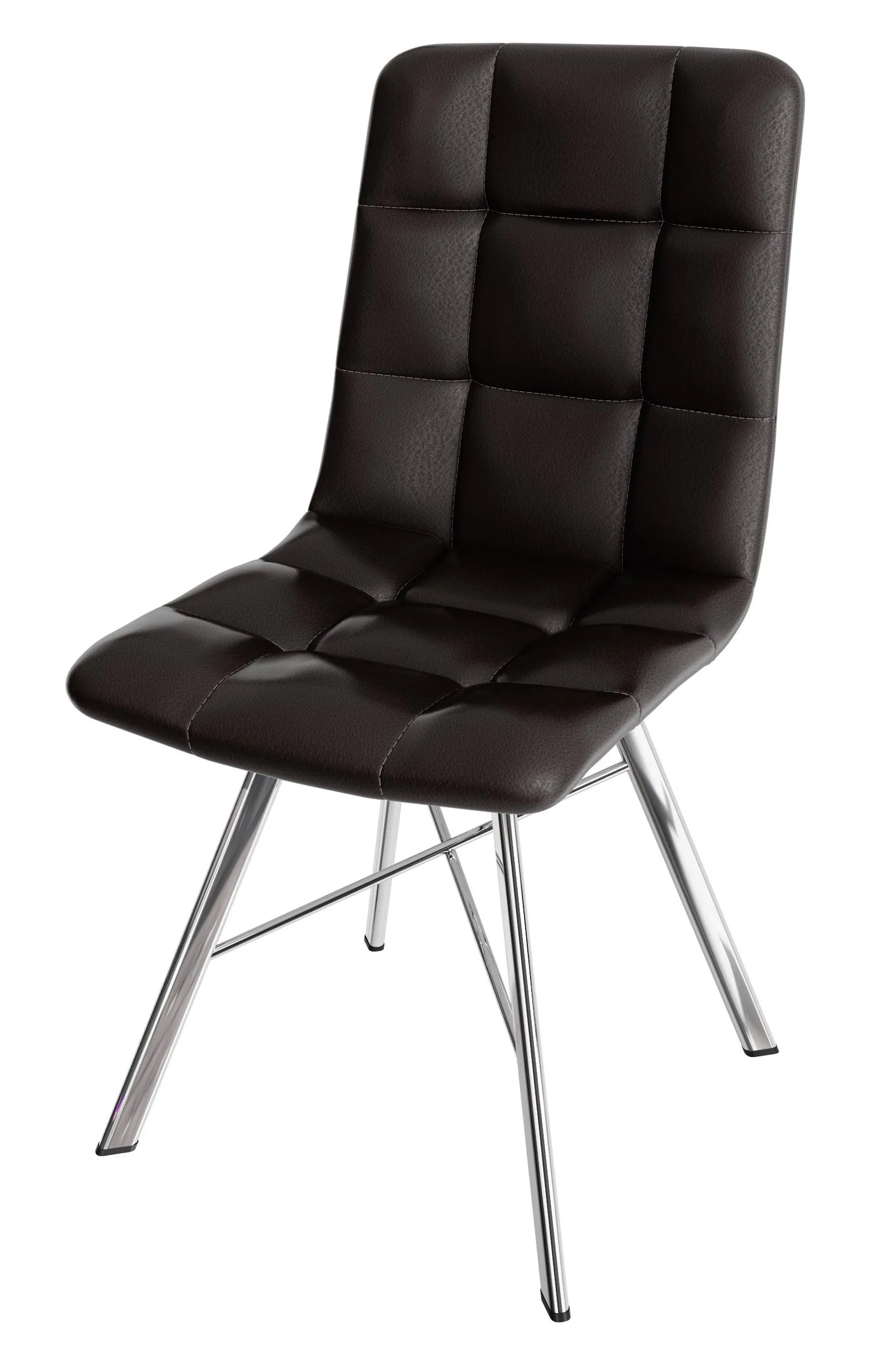 Стул Чили (замша горький шоколад, ноги хром) Стул Чили (замша горький шоколад, ноги хром)