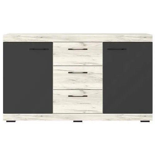 Комод Соната КС-1500 крафт белый/антрацит