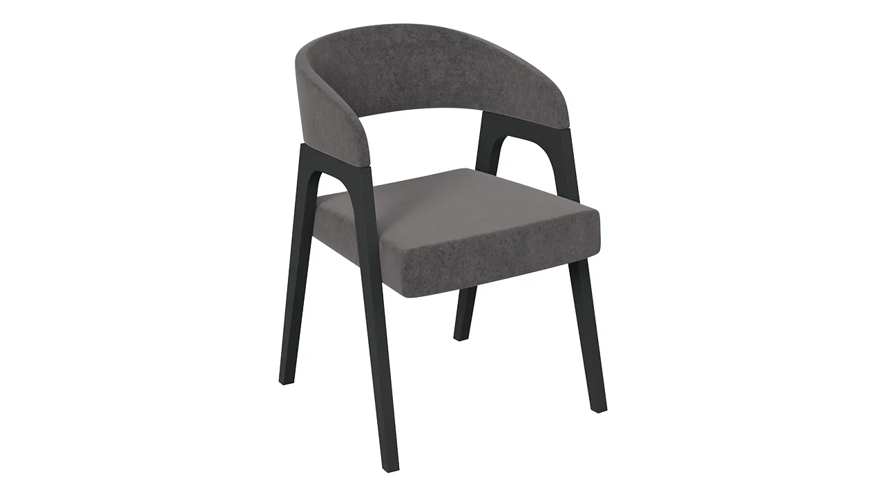 Кресло Техас 1 - W-101 Черное дерево, тк. №209 Велюр Jercy stone Кресло Техас 1 - W-101 Черное дерево, тк. №209 Велюр Jercy stone