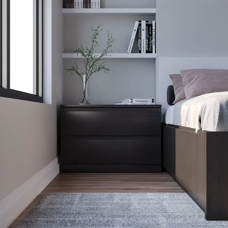 2.05.02.020.5 МАЛЬТА комод 2 ящика 80х54 Дуб Венге RU