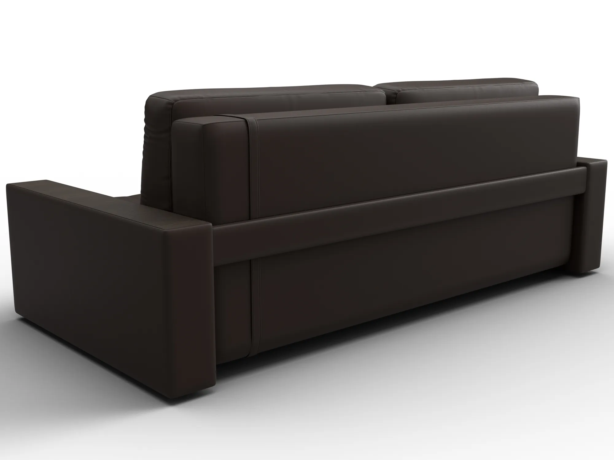 Диван прямой с декором Лига-096 НПБ ( Коричневый;Бежевый )