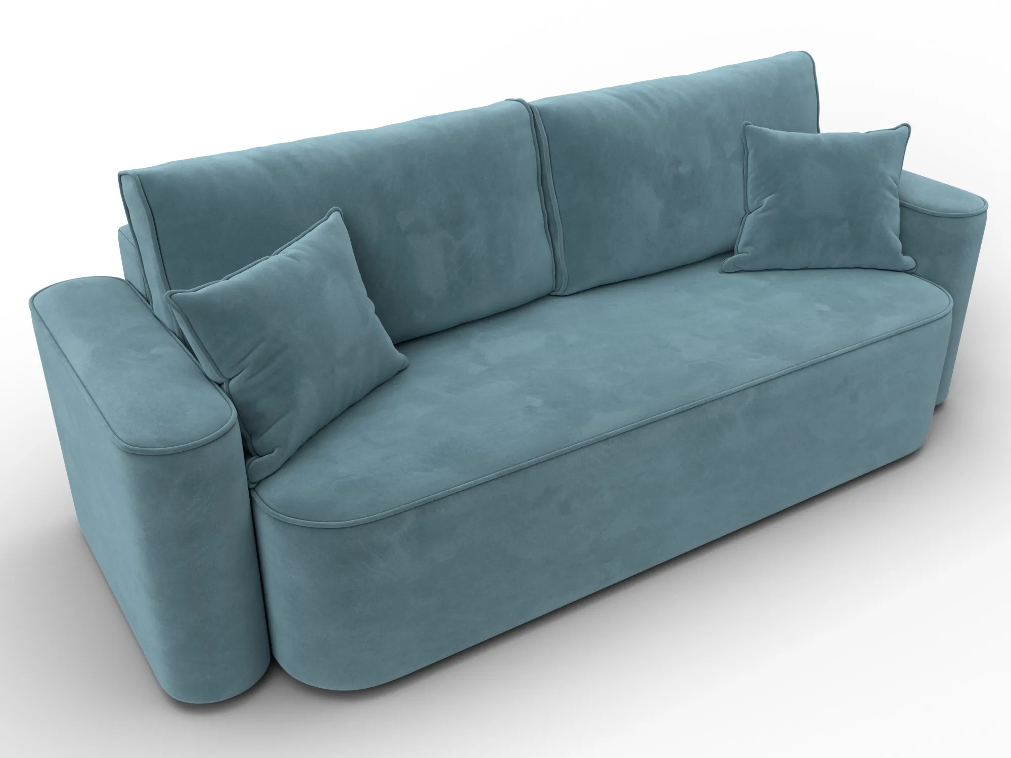 Диван прямой Лига-118 НПБ ( SEVEN 113 бирюзовый )