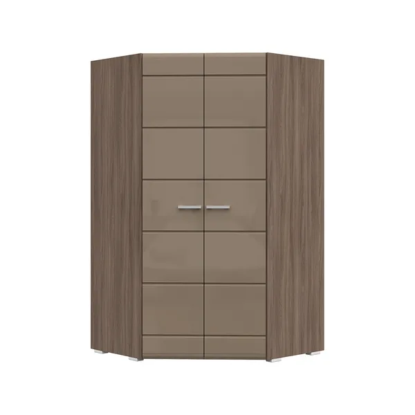 Шкаф угловой 2х ств Симба шимо темный - кофе с молоком Шкаф угловой 2х ств Симба шимо темный - кофе с молоком