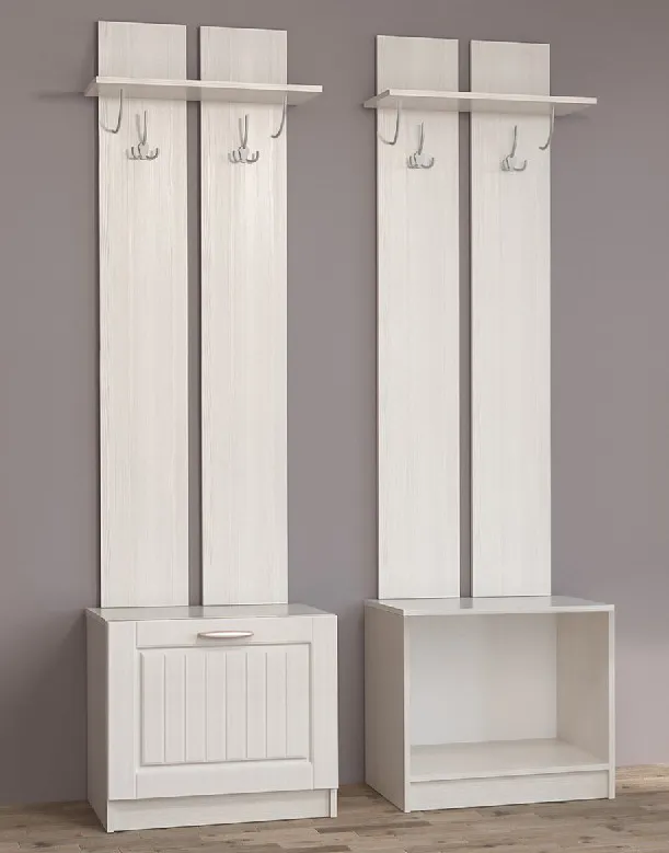 Вешалка с обувницей 2 Иннэс 6 МДФ