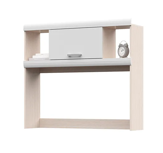 Надстройка для стола Симба дуб белфорд - белый глянец Надстройка для стола Симба дуб белфорд - белый глянец