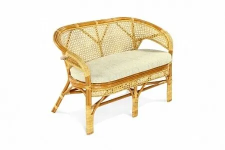 Диван из ротанга Пеланги двухместный с подушкой