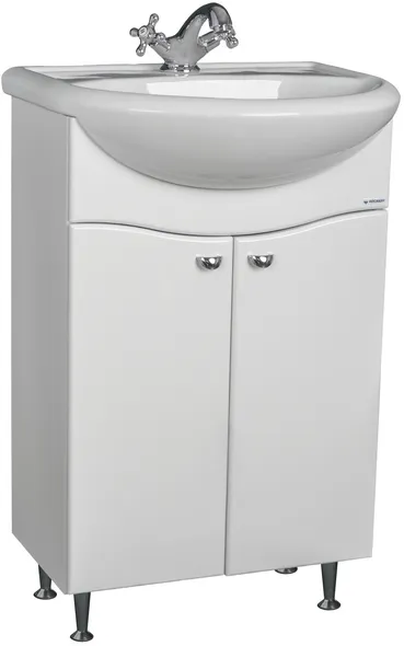 Тумба под умывальник "Уют 60 Волна" без ящика Айсберг