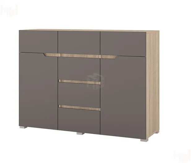 Комод Анталия 1200 (сонома/графит) Комод Анталия 1200 (сонома/графит)