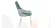 Стул Франк (конус) исп. 2 - ДП2-30 Капучино матовый/Микровелюр Madera Aquamarine (аквамарин)