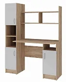 Компьютерный стол ПКС-6 сонома/белый глянец Компьютерный стол ПКС-6 сонома/белый глянец