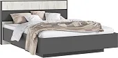 Роджина Кровать парящая 1,6м с ПМ с подсветкой (Дуб Крафт Белый/Графит, Графит) Роджина Кровать парящая 1,6м с ПМ с подсветкой (Дуб Крафт Белый/Графит, Графит)