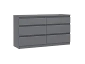 Комод Кастор 6 ящиков серый Комод Кастор 6 ящиков серый