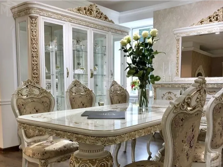 Стол Алсу белый глянец