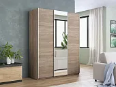Шкаф-купе  широкий Прайм 3-х дверный ЛДСП, Зеркало 240 см Шкаф-купе  широкий Прайм 3-х дверный ЛДСП, Зеркало 240 см